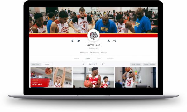 Create team profile pages for your club basketball teams.